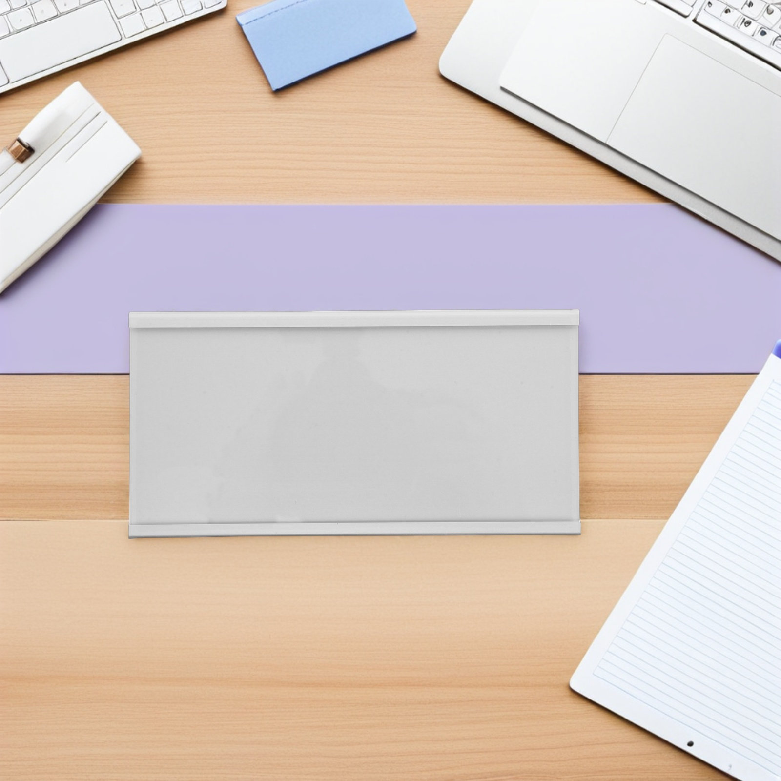 Desk Name Plate - Sleek Aluminum Name Plate Holder 9x16cm