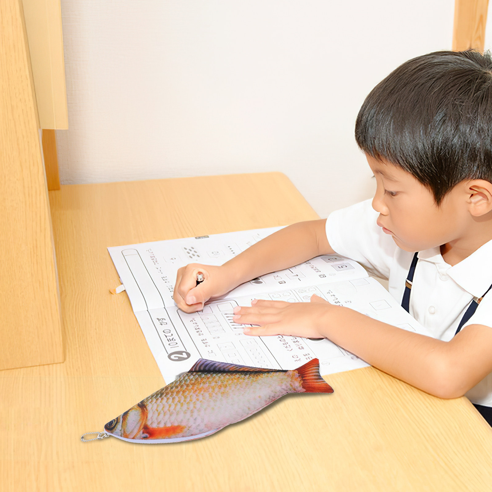Ideal Stationery & Office Supply - Fish Shaped Pencil Pouch Creative Kawaii