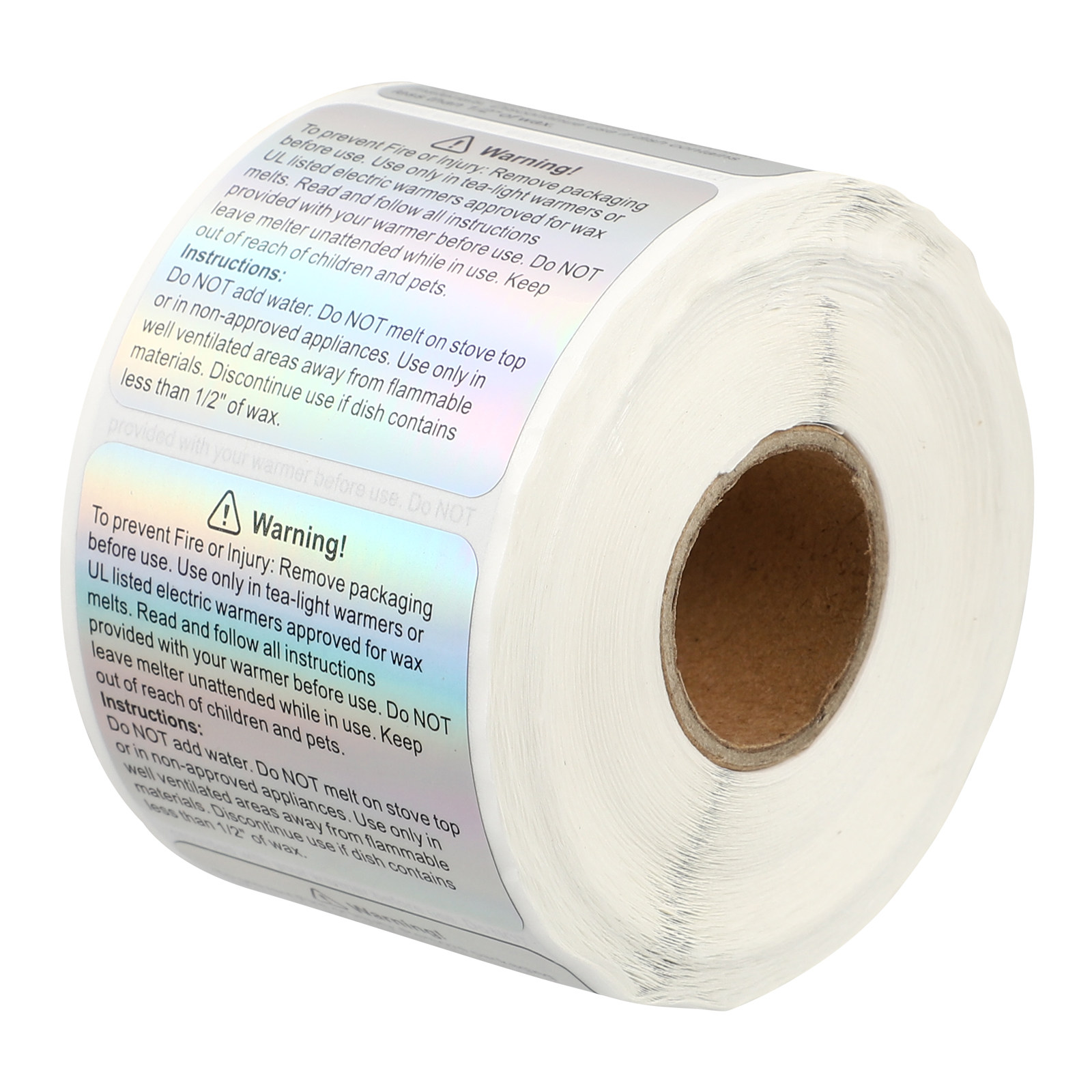 Sticker Label Roll - 500 Pieces Warning Labels Roll Colorful