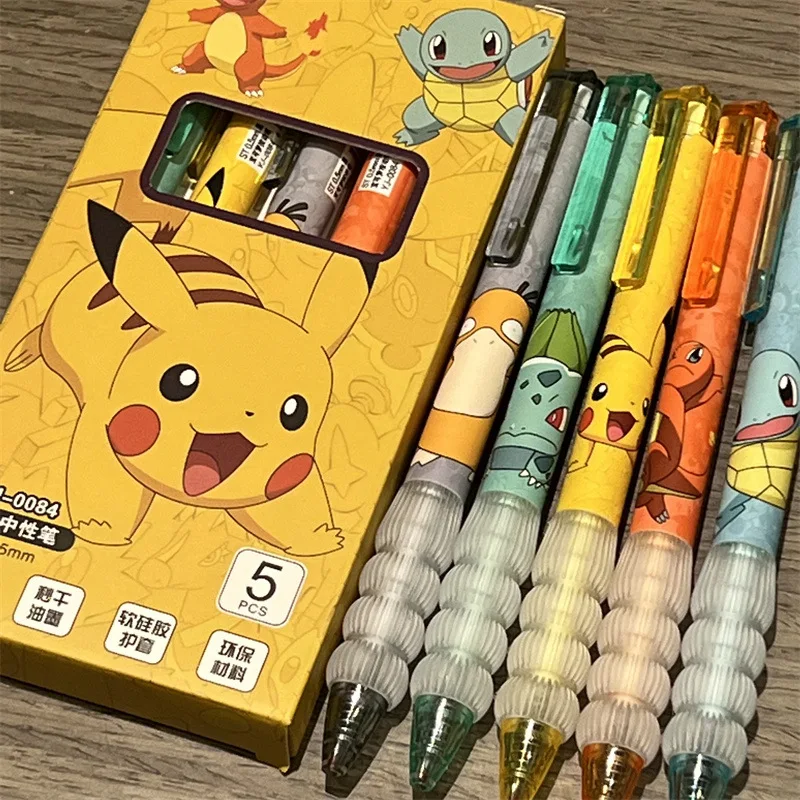 5pcs Pikachu Gel Pen Set Pokem - Gel Ink Pen Set recension och pris