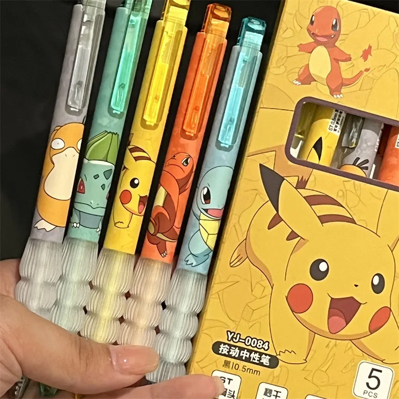 5pcs Pikachu Gel Pen Set Pokem - Gel Ink Pen Set recension och pris