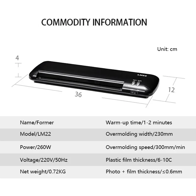 Excellent A4 Laminator Machine - Document Laminator Pouch recension och pris