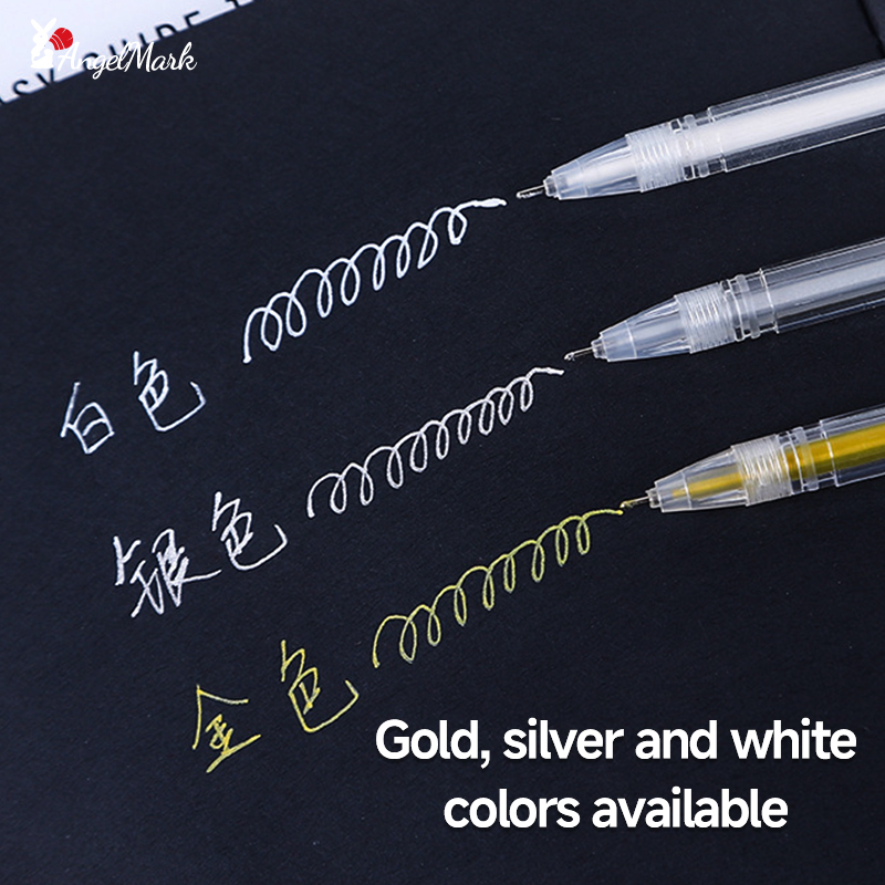 White Gold Silver Classic High - Gel Ink Pen Set recension och pris