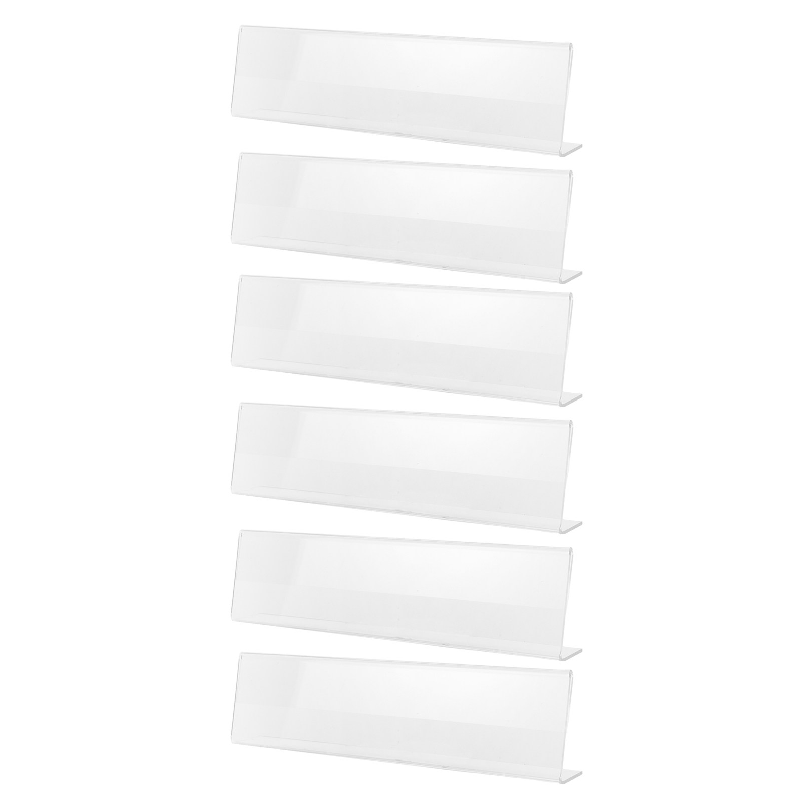 6Pcs Acrylic Name Plate Holder - Desk Name Plate recension och pris
