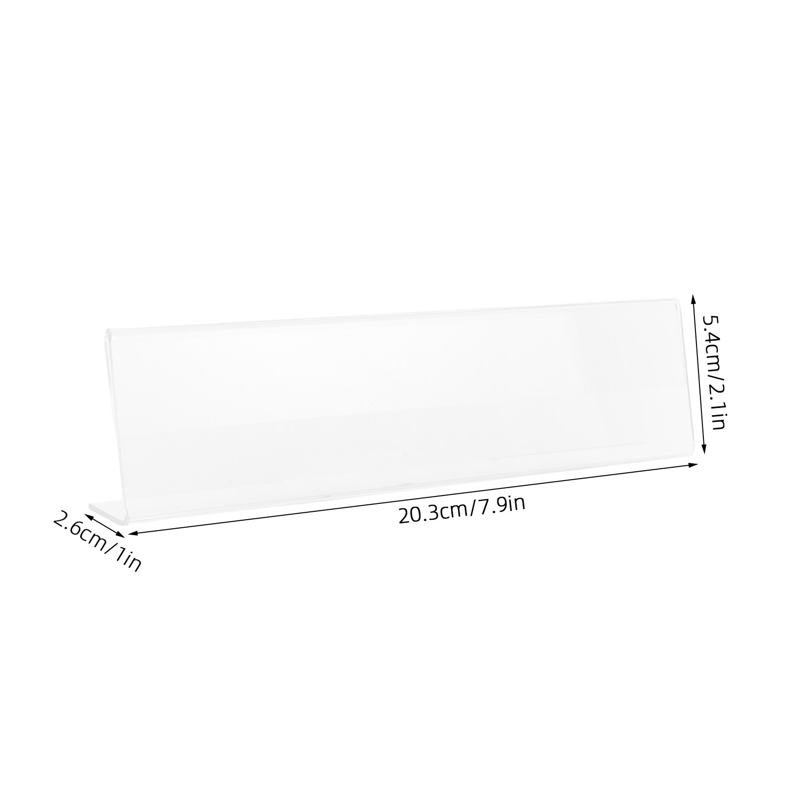 6Pcs Acrylic Name Plate Holder - Desk Name Plate recension och pris