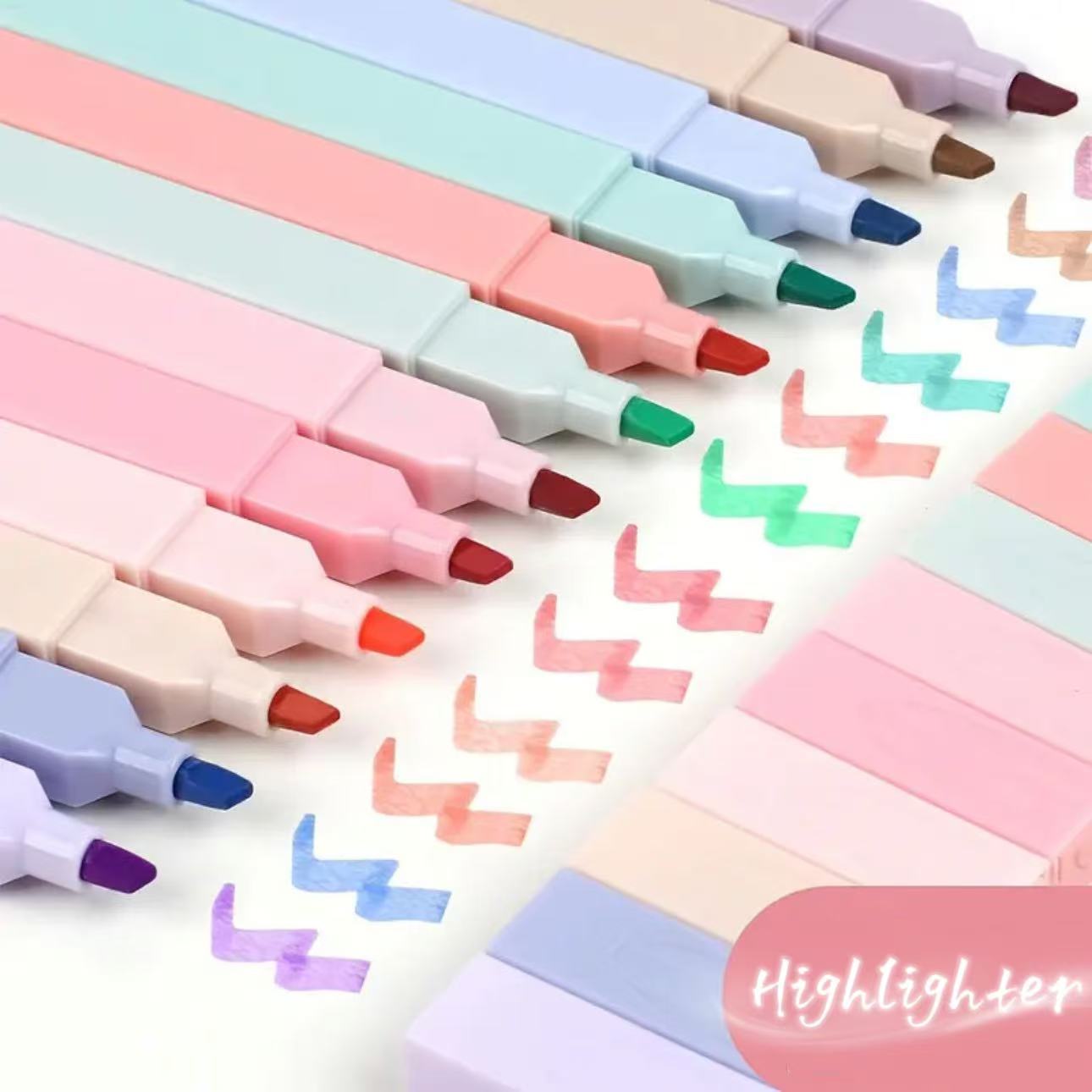 12 Colors Fluorescent Highligh - Highlighter Set Pastel recension och pris