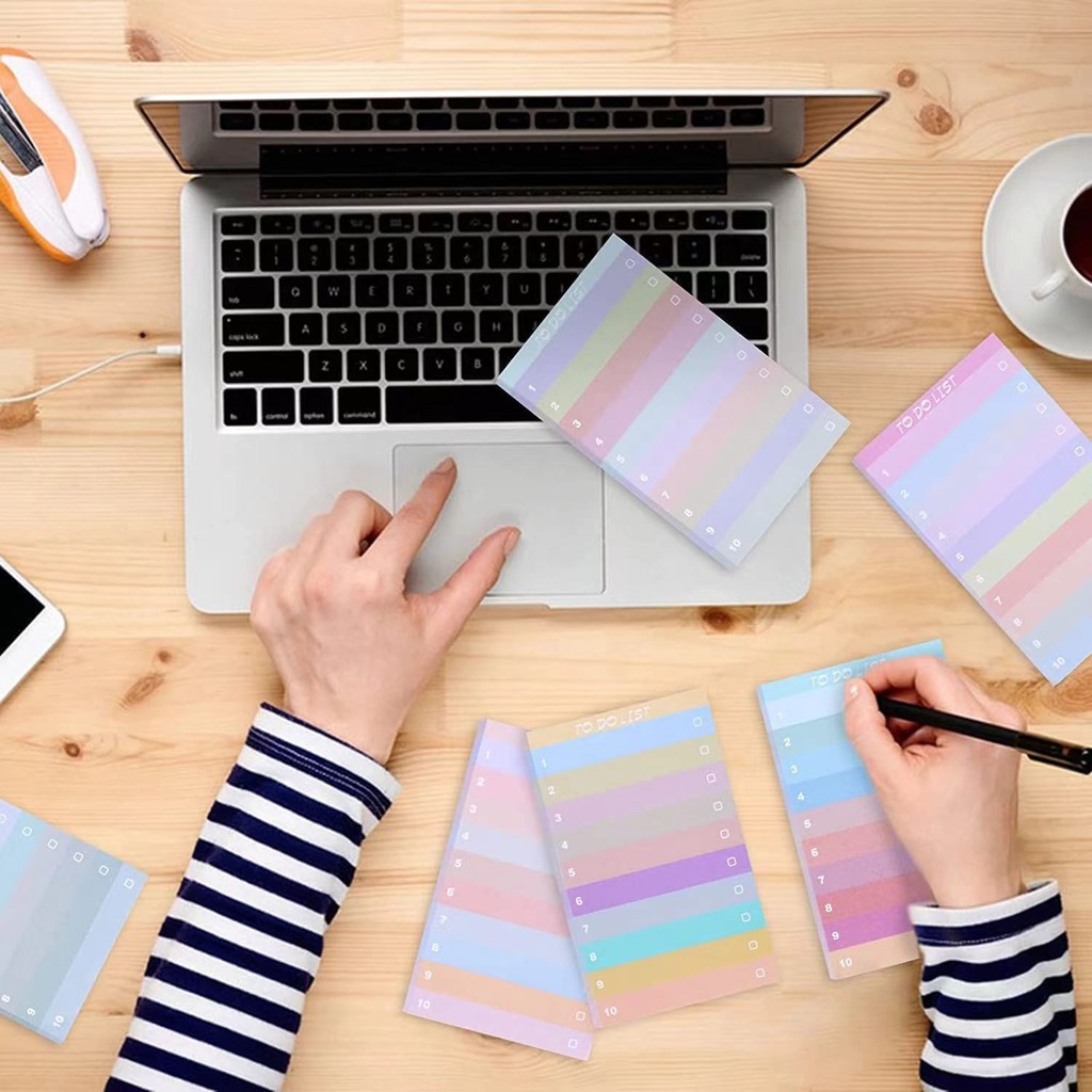 50 Pages Colorful Gradient Sti - Office Stationery Supply List recension och pris