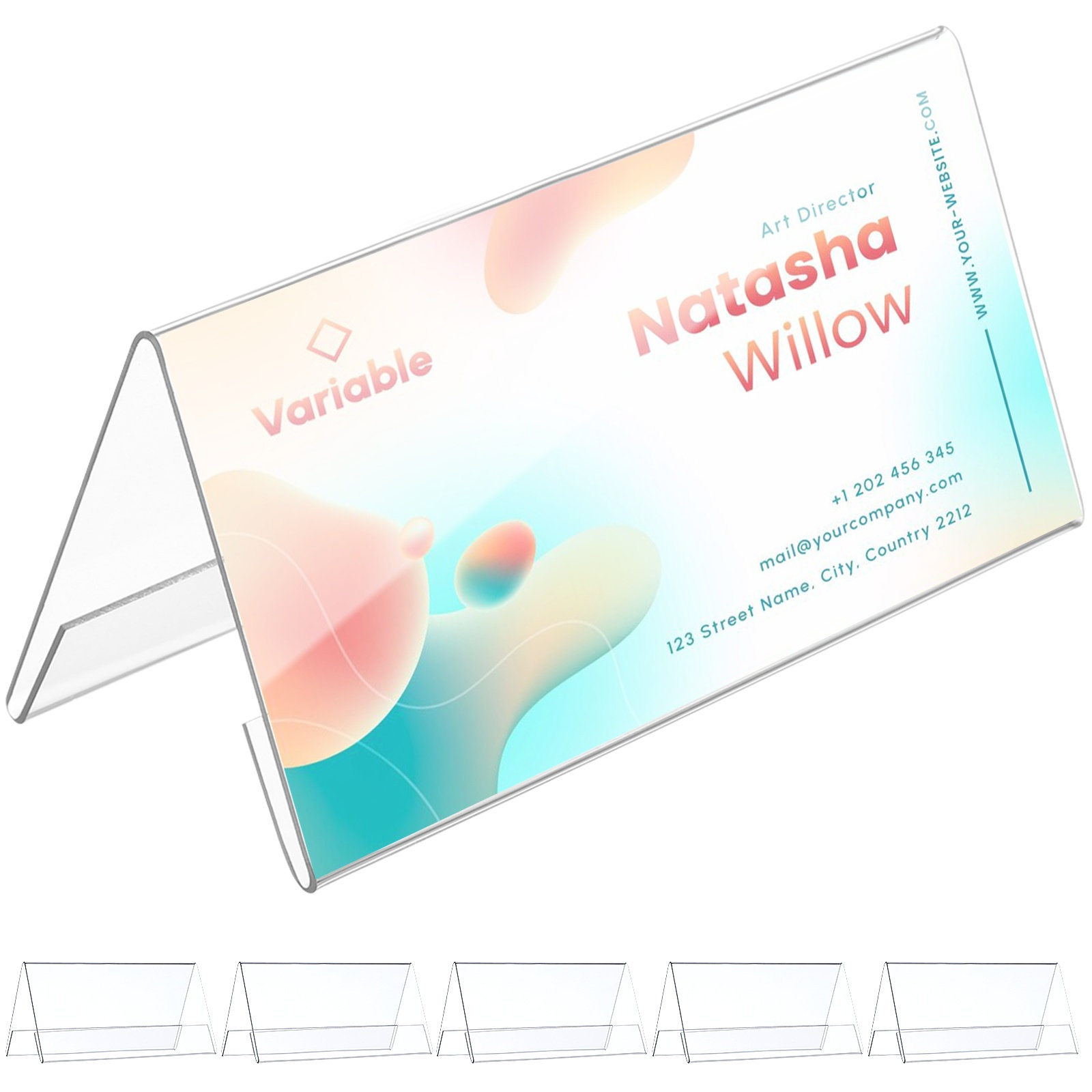 6Pcs Conference Name Plates Tr - Desk Name Plate recension och pris