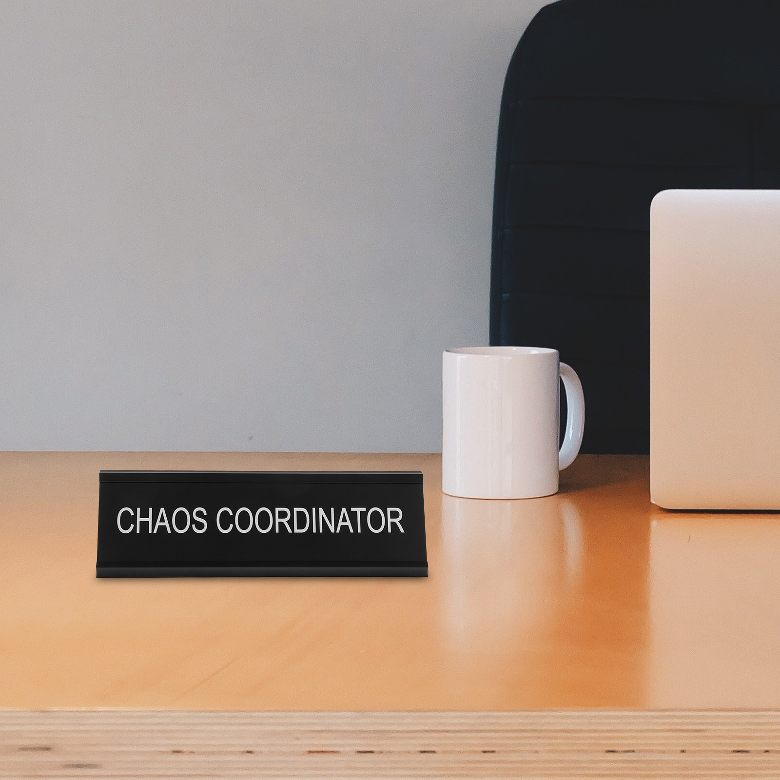 L-Shaped Aluminum Alloy Desk P - Desk Name Plate recension och pris
