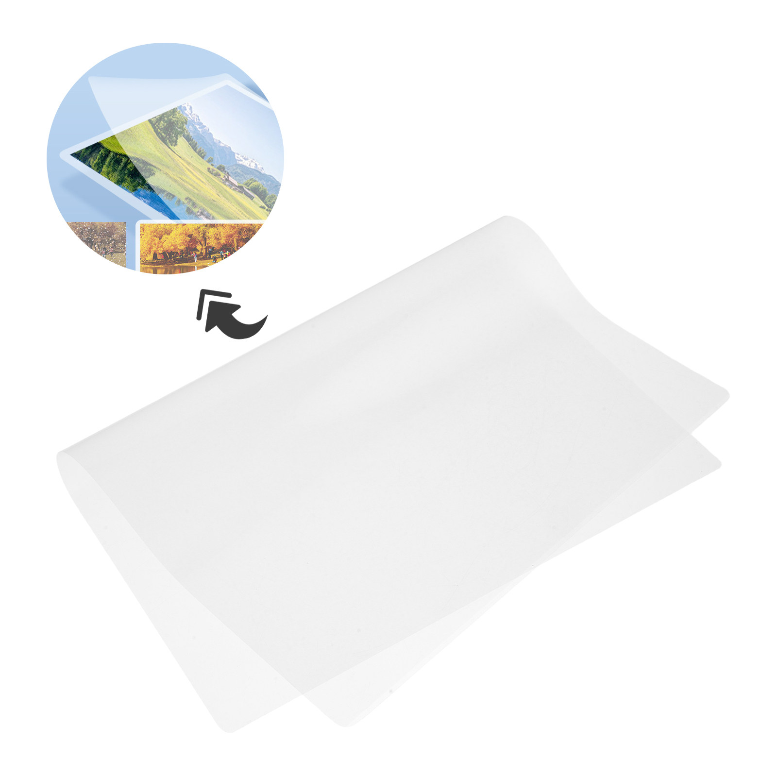 100Sheets Plastic Laminating P - Document Laminator Pouch recension och pris