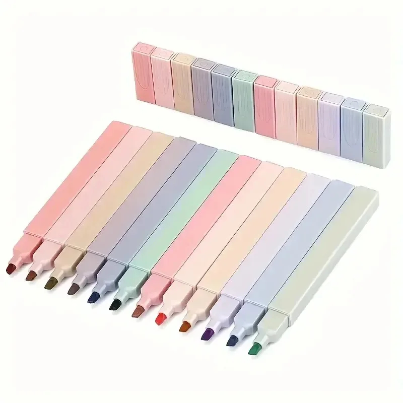 12Pcs Colorful Aesthetic Highl - Highlighter Set Pastel recension och pris