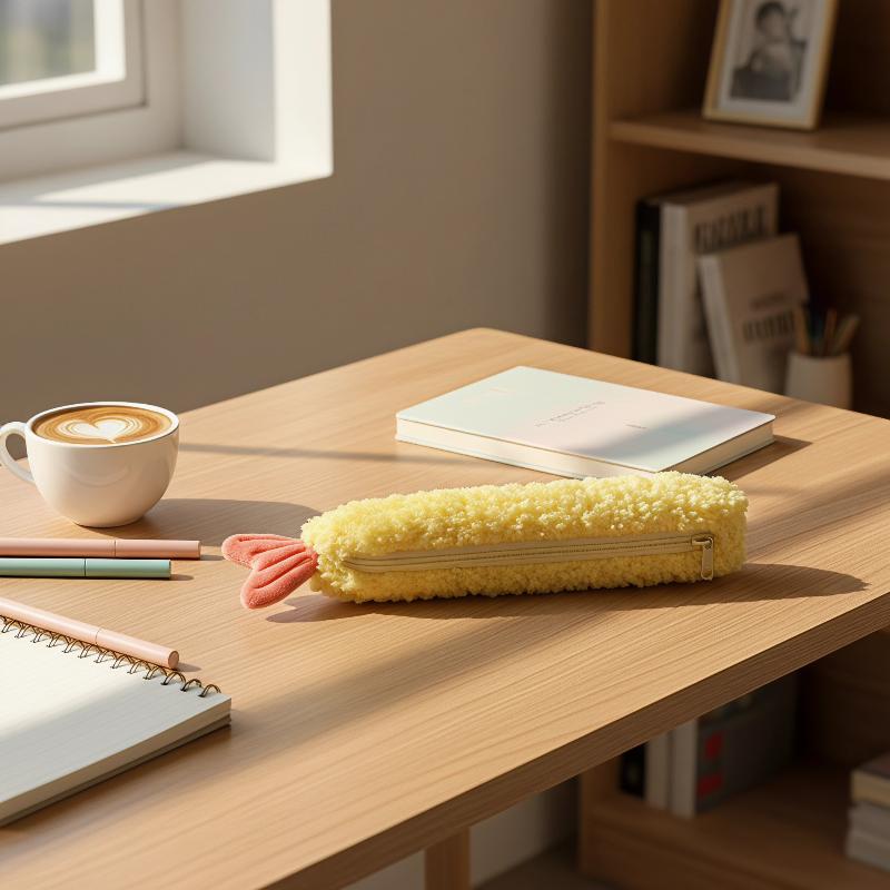 Adorable Shrimp Tail Plush Pen - Ideal Stationery & Office Supply recension och pris