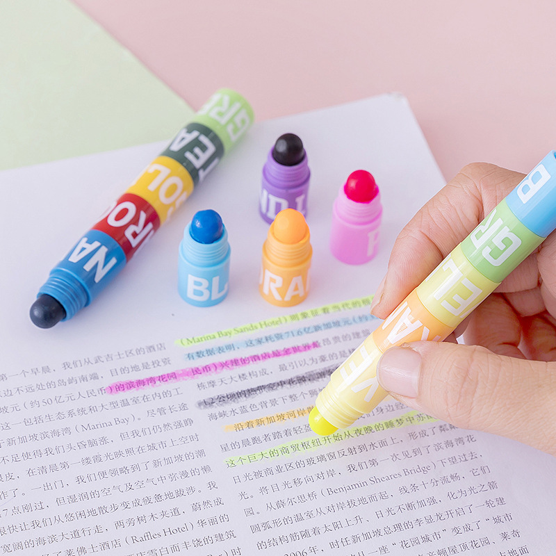 6/12 Colors Splice Mini Bible  - Highlighter Set Pastel recension och pris