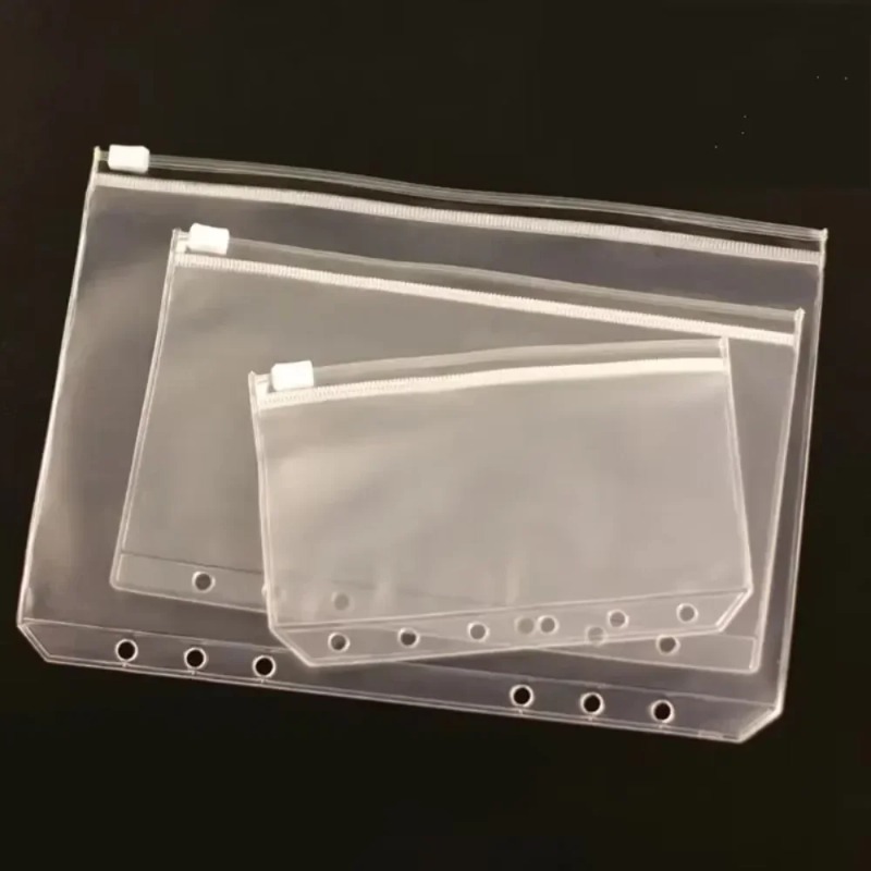 10Pcs Transparent PVC Zipper B - Portfolio Folder Zip recension och pris