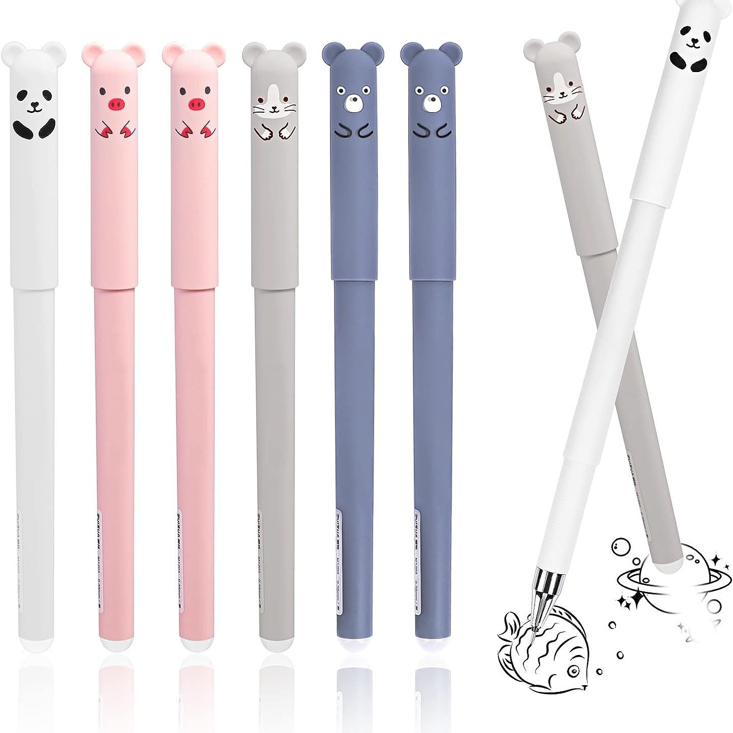 4pcs/Set Kawaii Pig Bear Cat E - Gel Ink Pen Set recension och pris