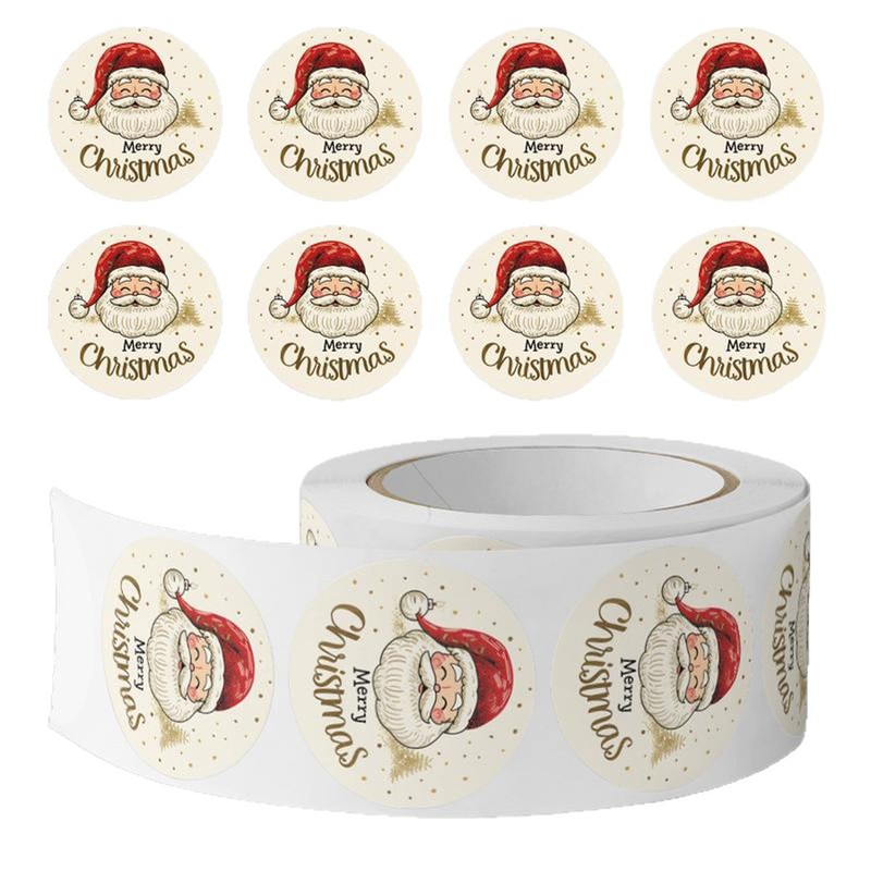 500pcs/Roll Christmas Santa Cl - Sticker Label Roll recension och pris