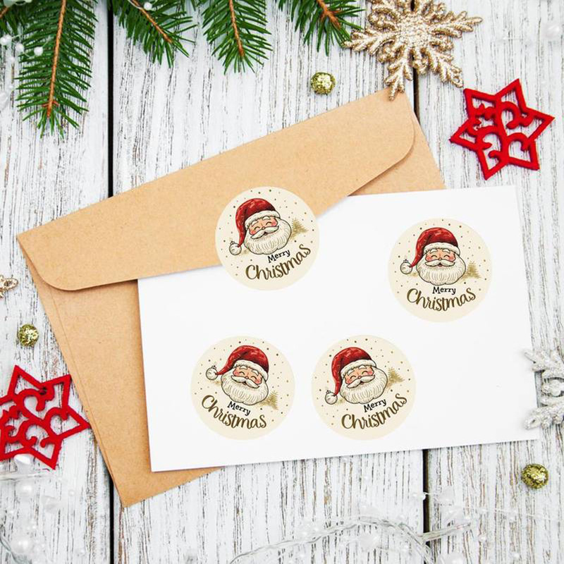 500pcs/Roll Christmas Santa Cl - Sticker Label Roll recension och pris
